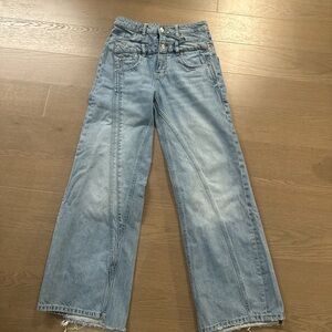 Zara double waistband jeans